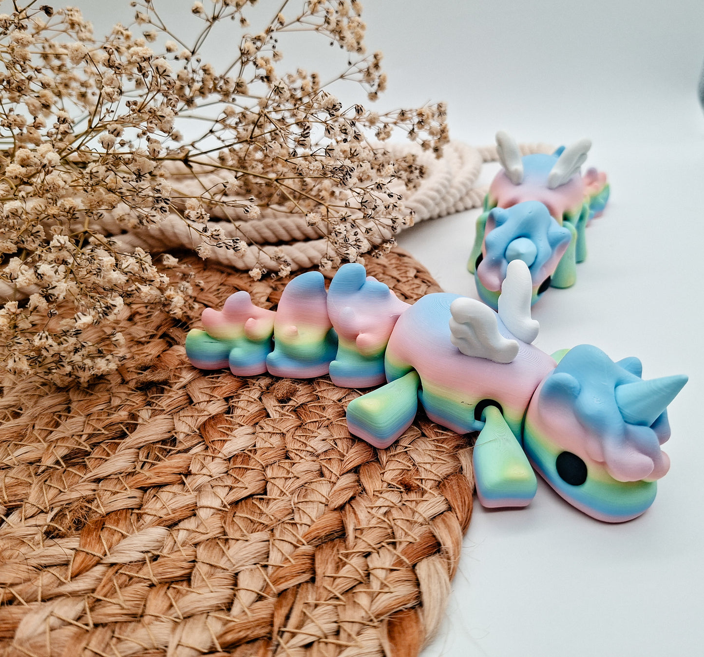 Magisches Regenbogen-Einhorn - 3D-gedruckte Deko für alle Fantasy-Fans ab 14+