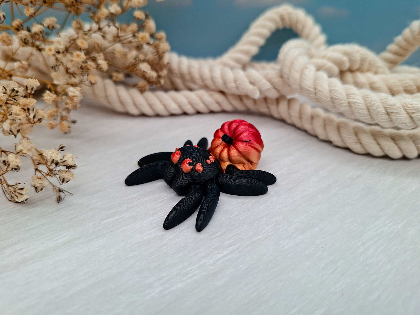 Pumpkin-Spinne - dein wackeliger Mini-Begleiter