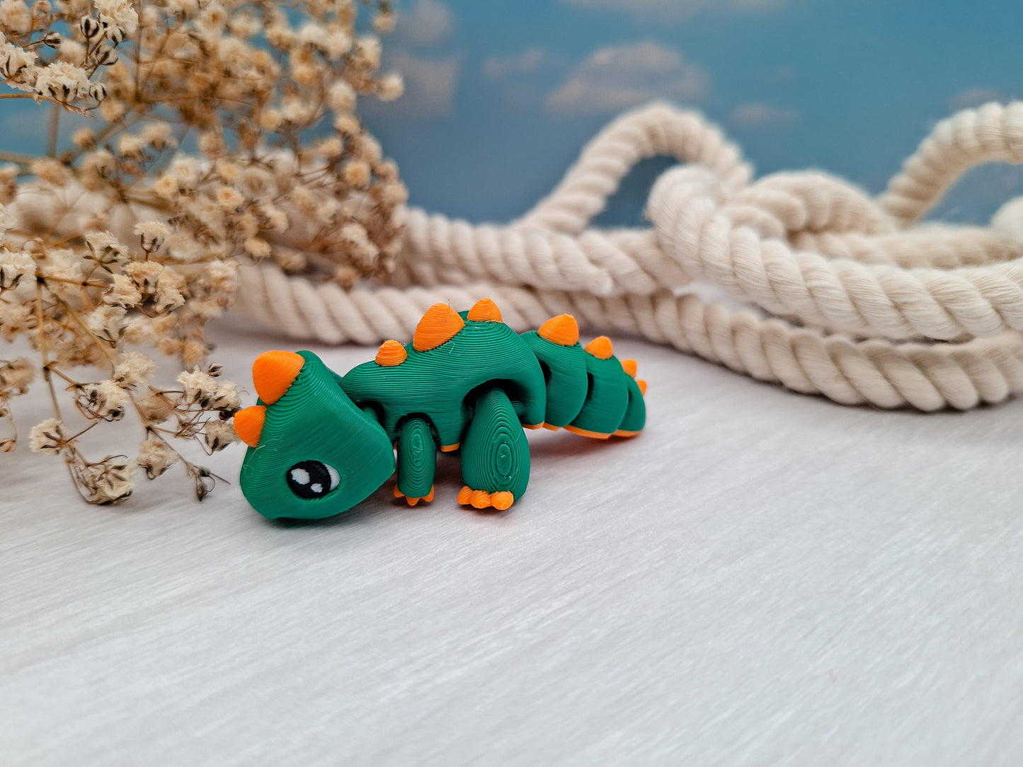 Flexi-Dino - dein wackeliger Mini-Begleiter