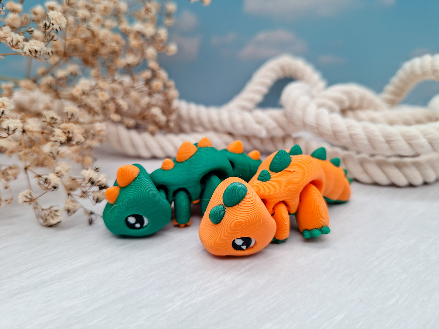 Flexi-Dino - dein wackeliger Mini-Begleiter