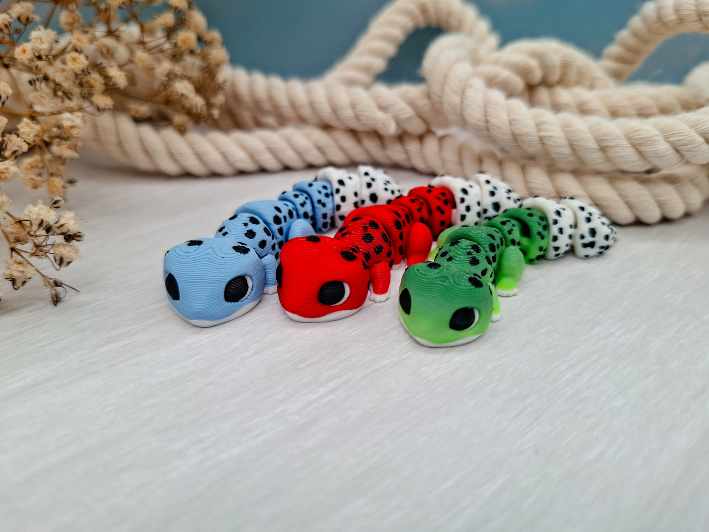 Flexi-Gecko - dein wackeliger Mini-Begleiter