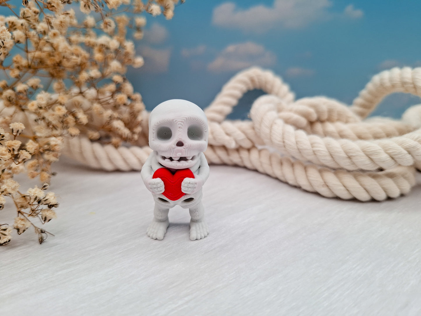 Valentine Skelett - dein wackeliger Mini-Begleiter