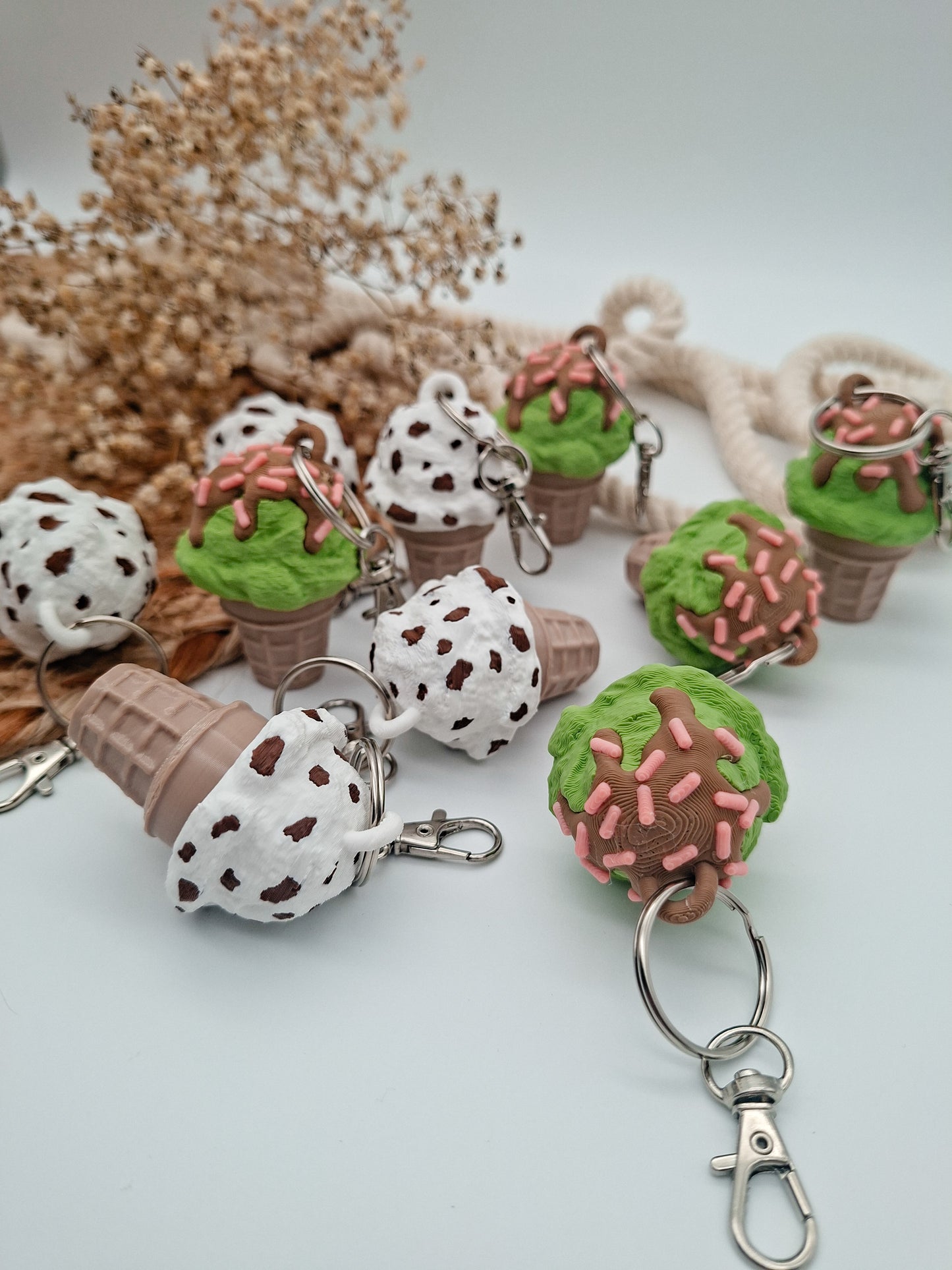 🍦 3D-gedruckter Eis-Klicker – Süßer Fidget-Anhänger für kreative Seelen