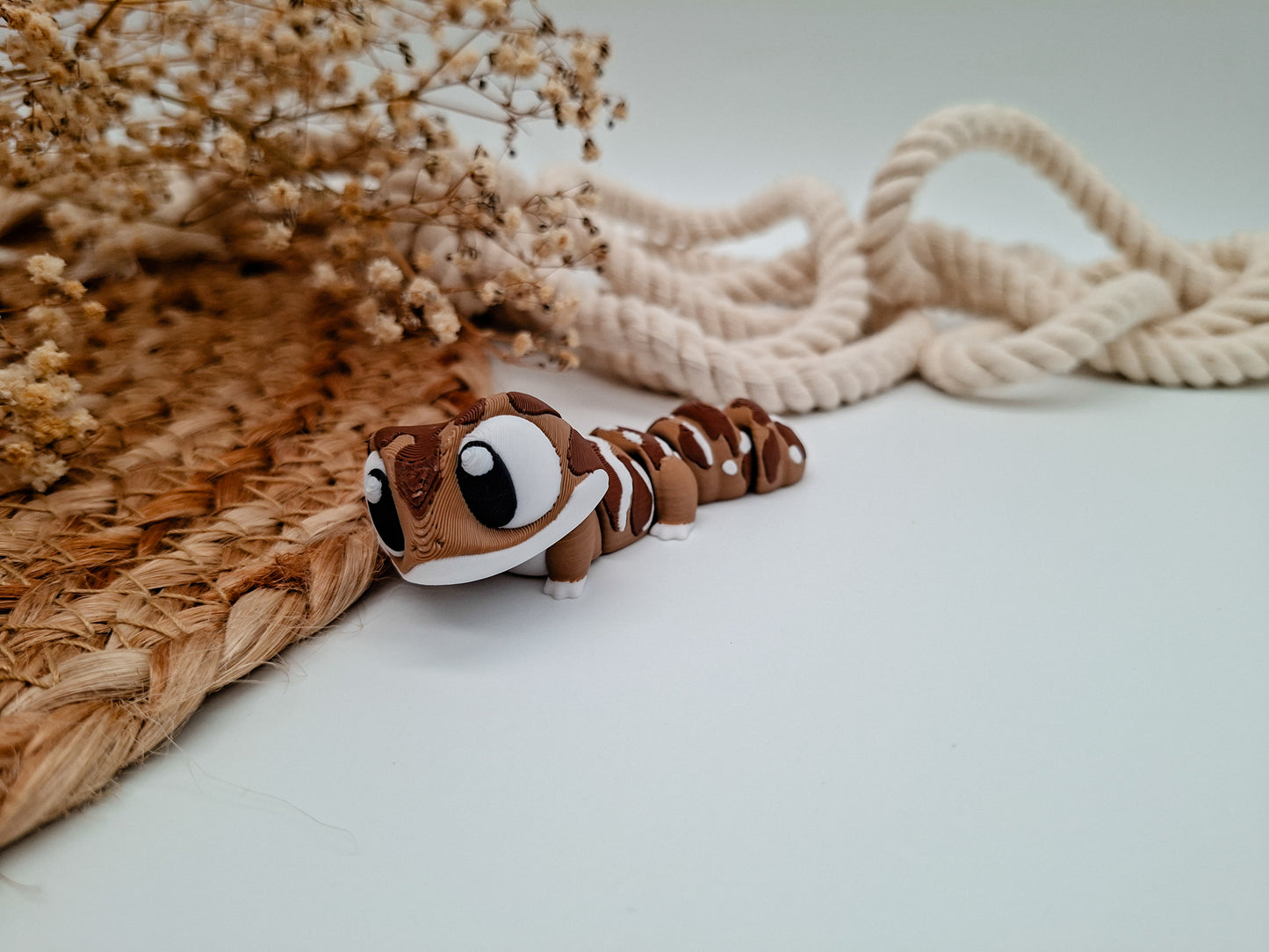 Zino der Gecko – verspielte 3D-Figur als Deko & Geschenk für Tierfreunde