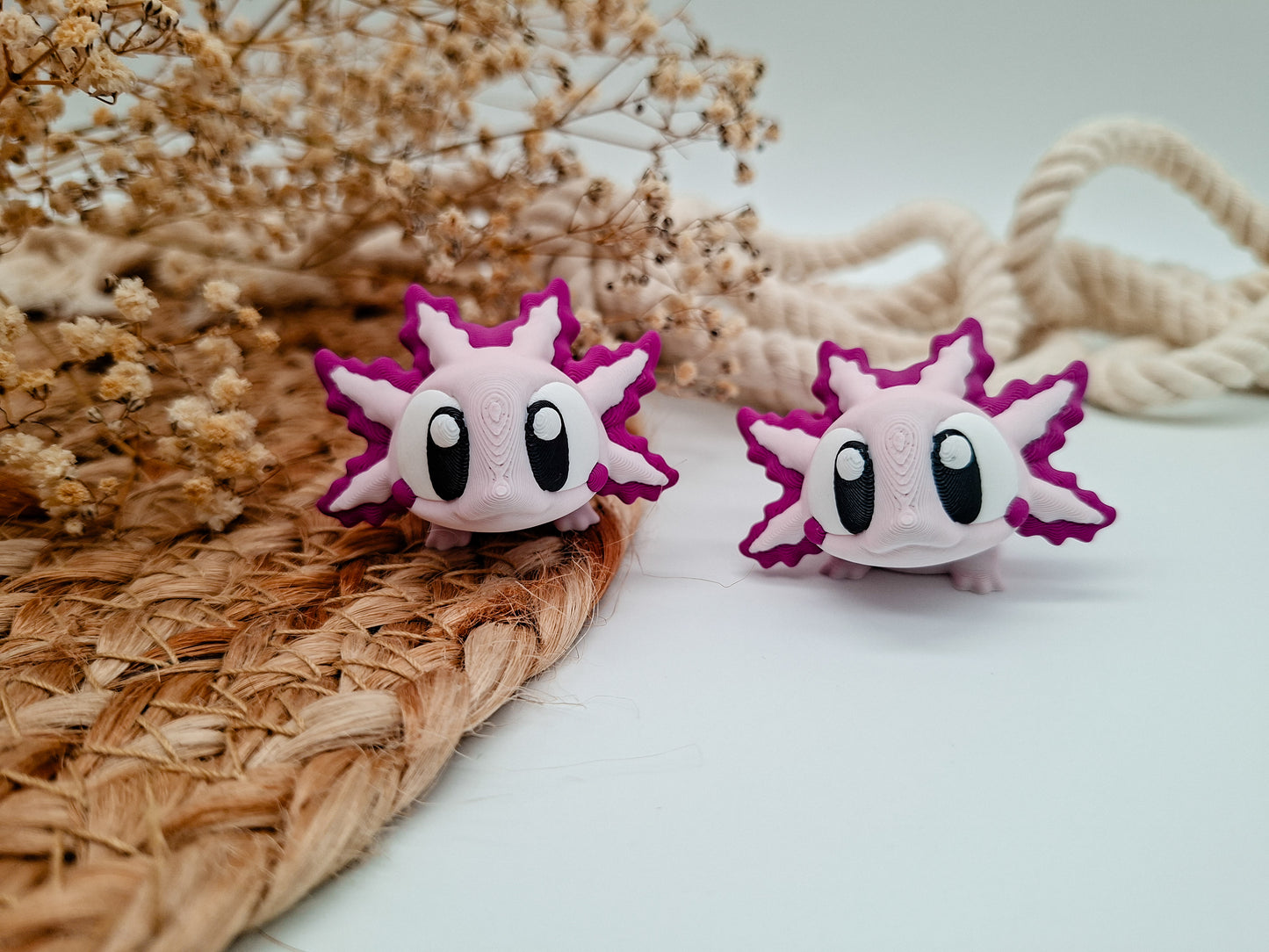 Lumi das Axolotl – verträumte 3D-Figur als Deko & Geschenkidee