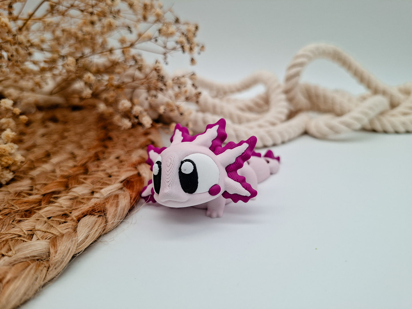 Lumi das Axolotl – verträumte 3D-Figur als Deko & Geschenkidee