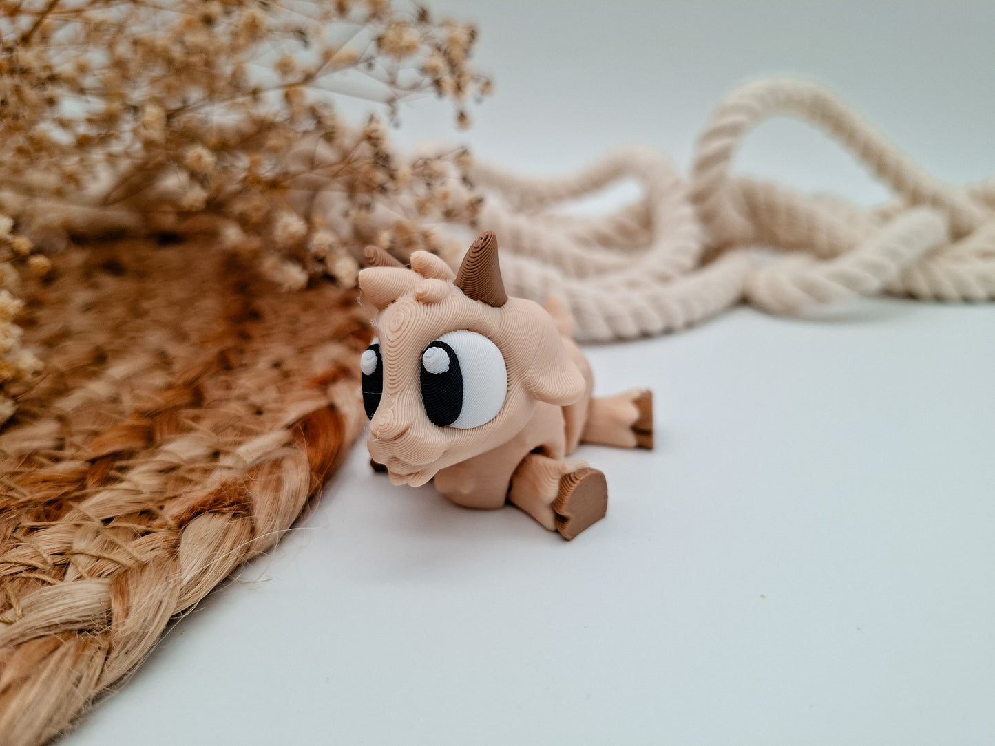 Nelli die Ziege – freche 3D-Figur als Deko & Geschenkidee mit Charakter