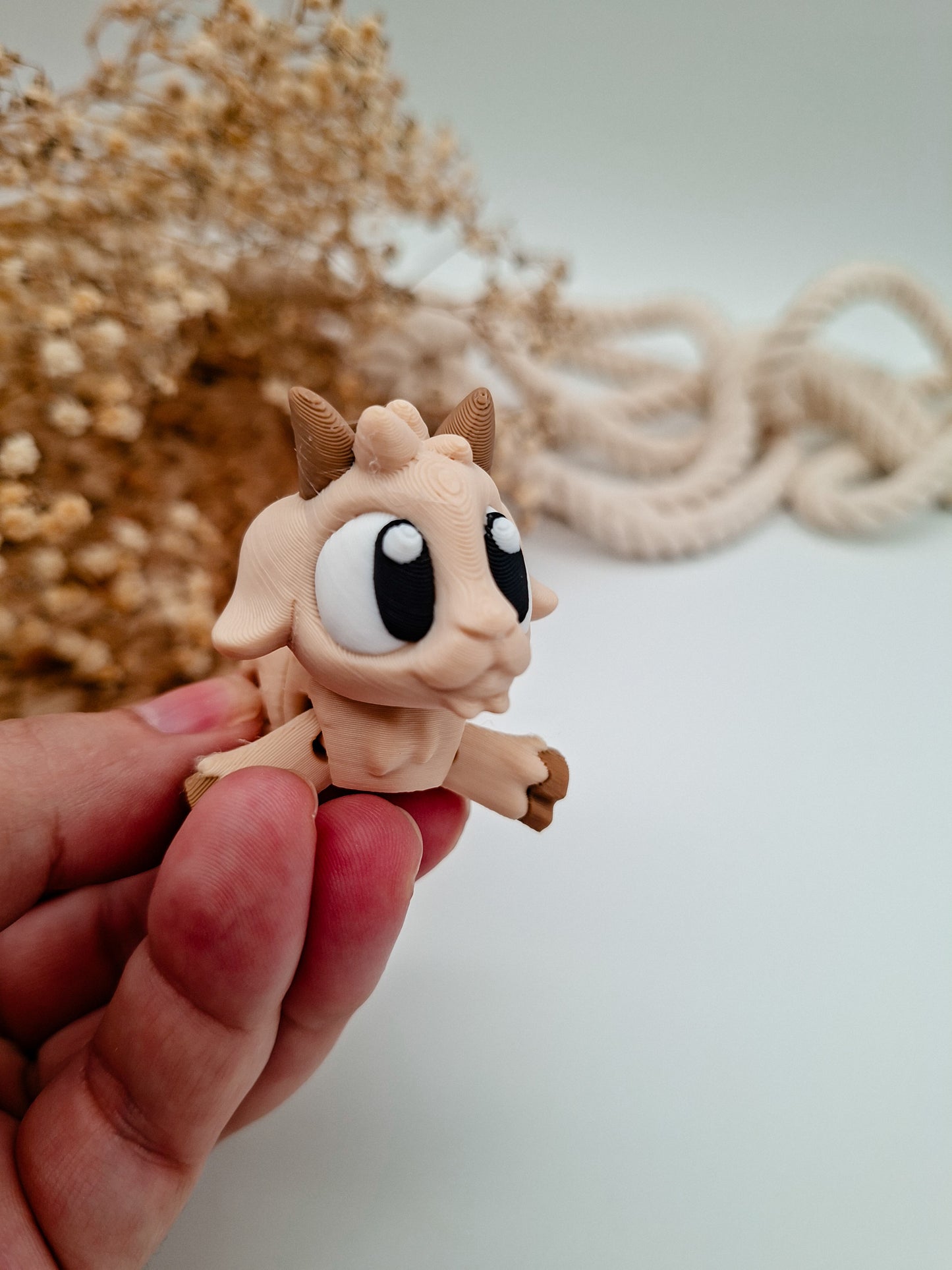 Nelli die Ziege – freche 3D-Figur als Deko & Geschenkidee mit Charakter