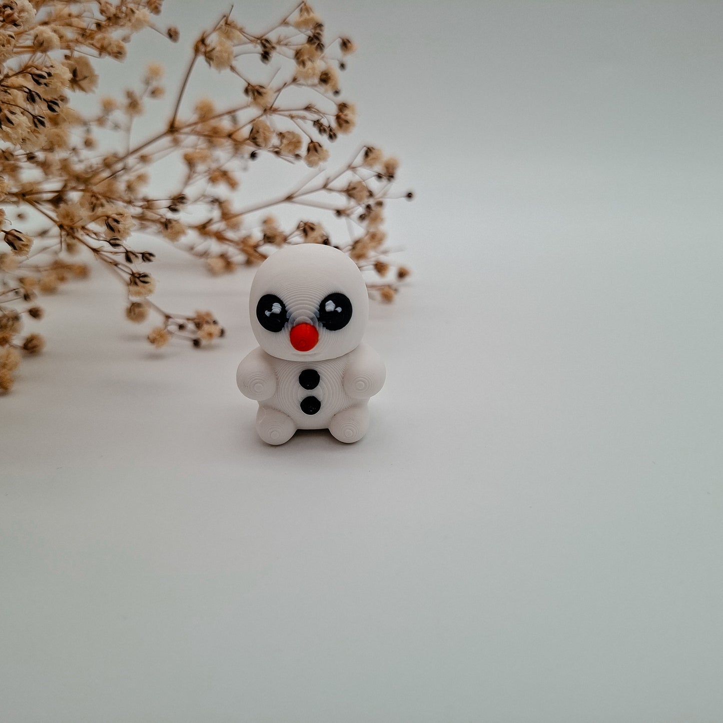 Weihnachts-Jiggle Baby Snowman – 3D-gedruckte Mini-Figuren | Nachhaltige Weihnachtsgeschenke für Kinder & Sammler