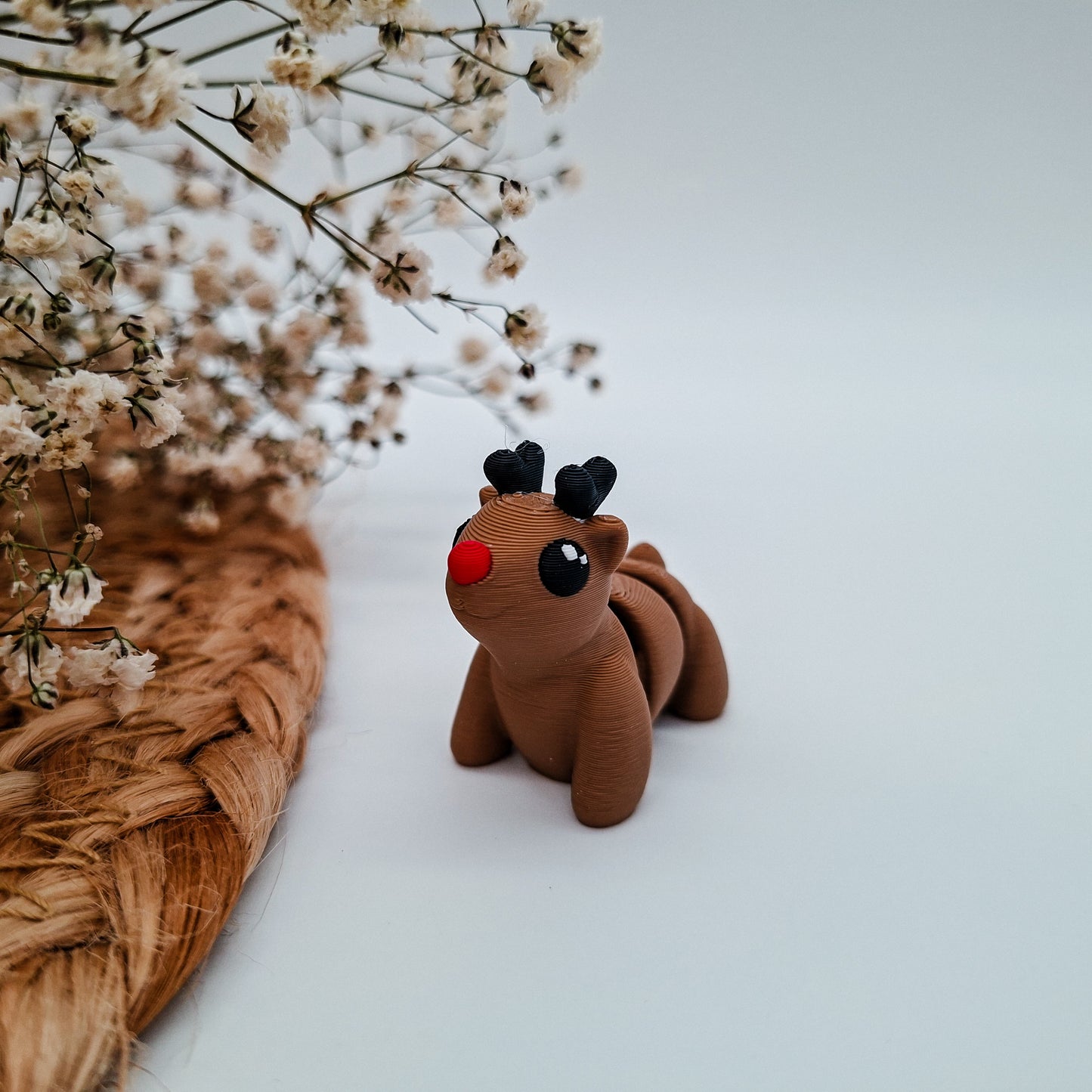 Weihnachts-Jiggle Rentier – 3D-gedruckte Mini-Figuren