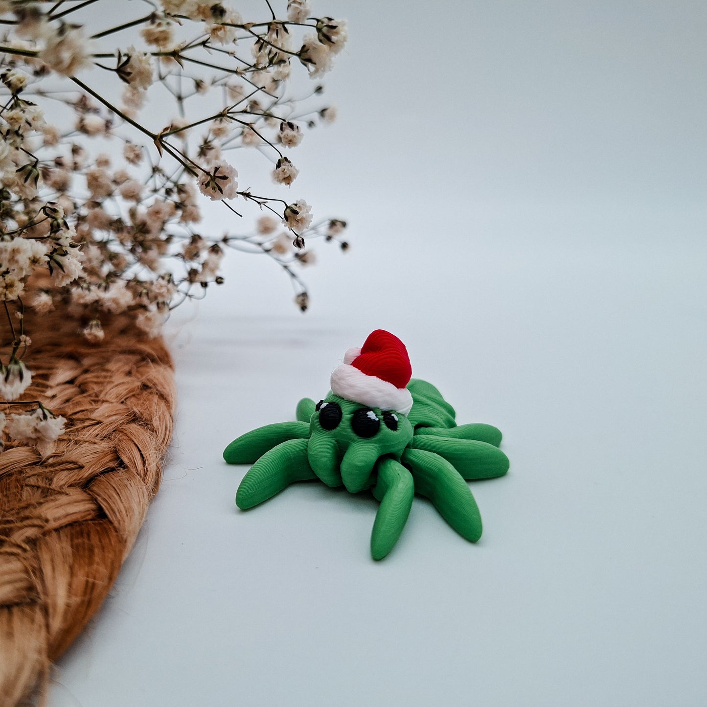 Weihnachts-Jiggle Santa Spinne - 3D-gedruckte Mini-Figuren