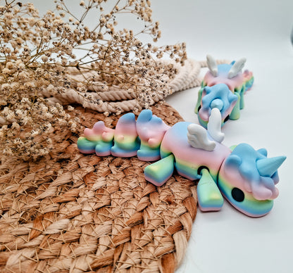 Magisches Regenbogen-Einhorn - 3D-gedruckte Deko für alle Fantasy-Fans ab 14+
