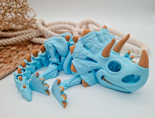 Triceratop in hellblau