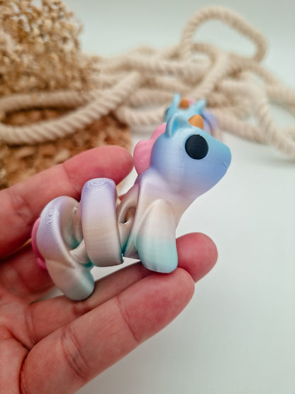 Einhorn in Silk-Rainbow
