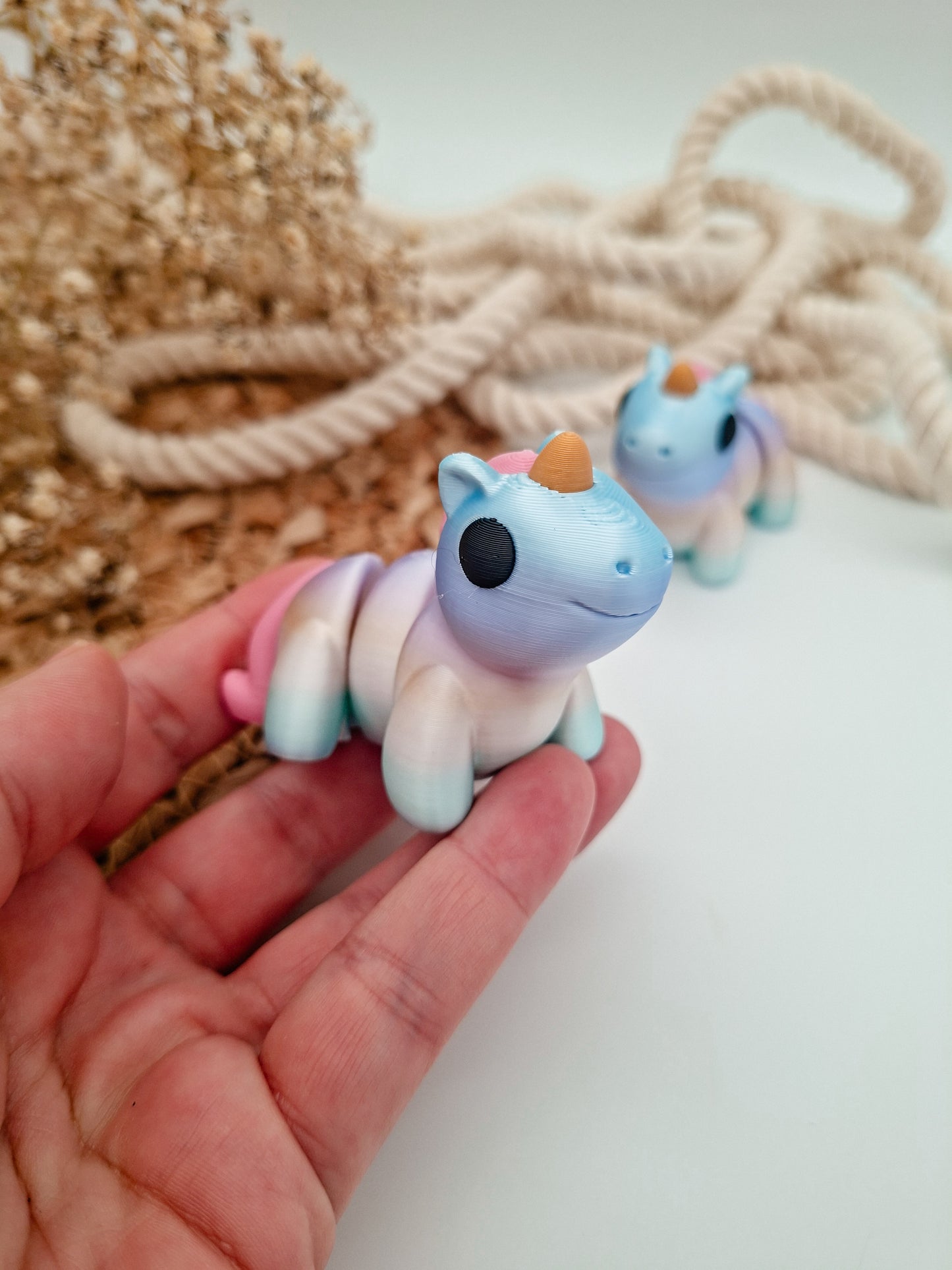 Einhorn in Silk-Rainbow