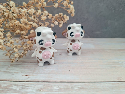 Kuh-Pixie – Mini 3D-Figur mit Bauernhof-Charme