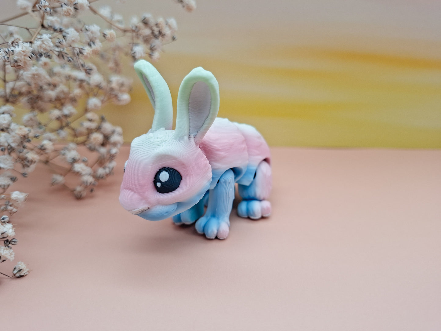 Kawaii-Hasen – 3D-gedruckte Sammelfiguren in sanften Farben