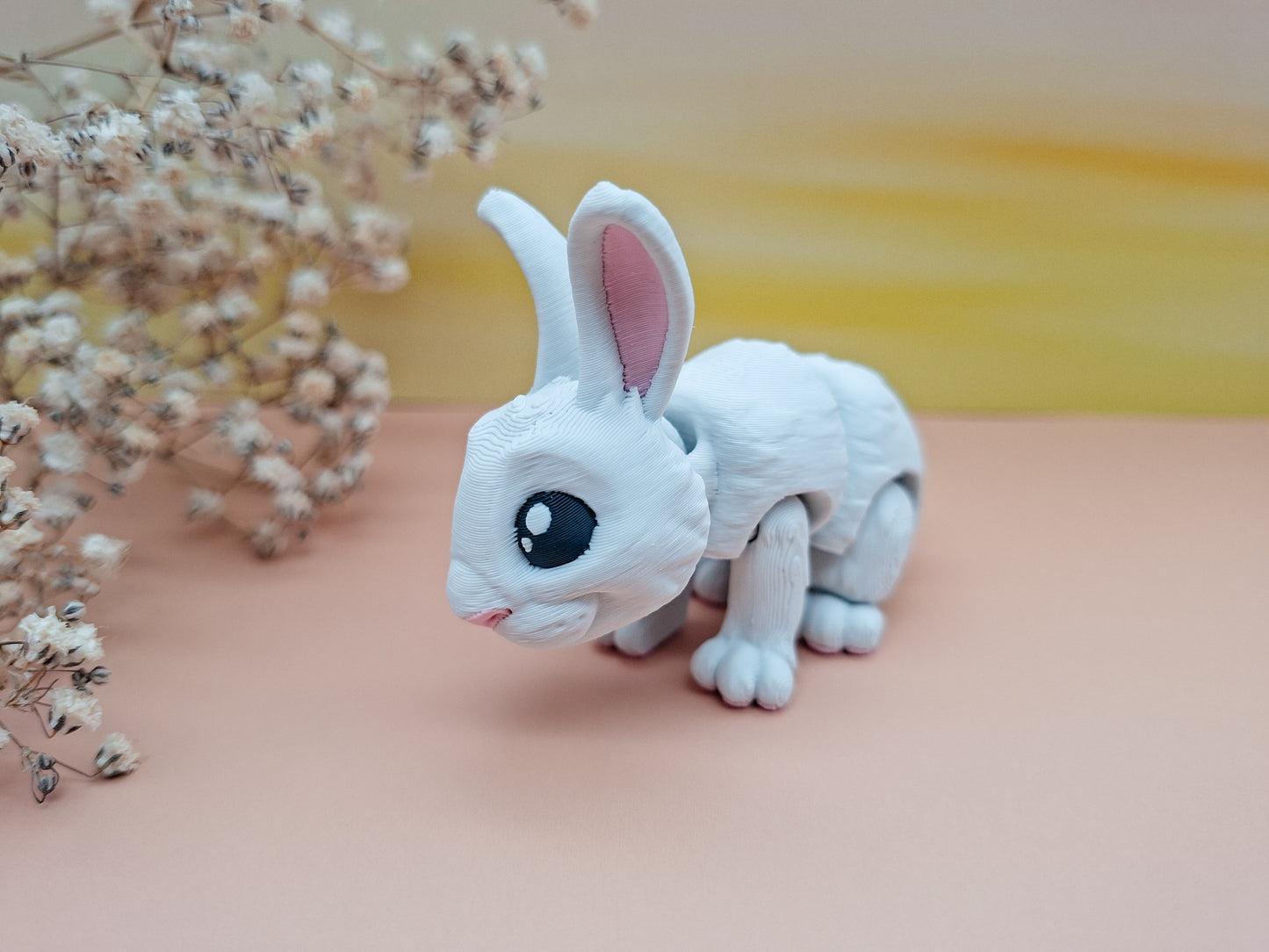 Kawaii-Hasen – 3D-gedruckte Sammelfiguren in sanften Farben