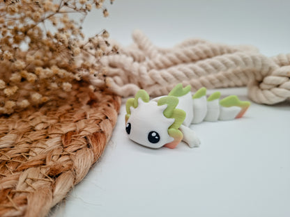 Farbenfrohe 3D-Axolotl – deine verspielten Begleiter
