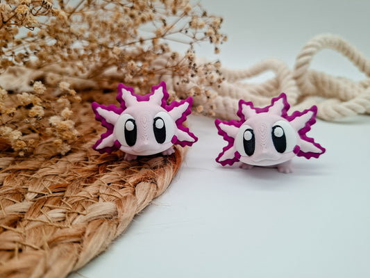 Lumi das Axolotl – verträumte 3D-Figur als Deko & Geschenkidee