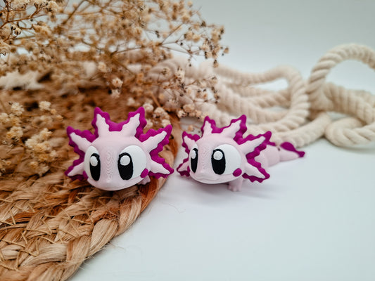 Lumi das Axolotl – verträumte 3D-Figur als Deko & Geschenkidee