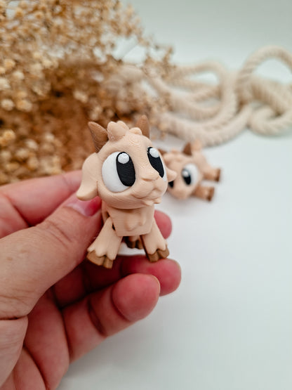 Nelli die Ziege – freche 3D-Figur als Deko & Geschenkidee mit Charakter