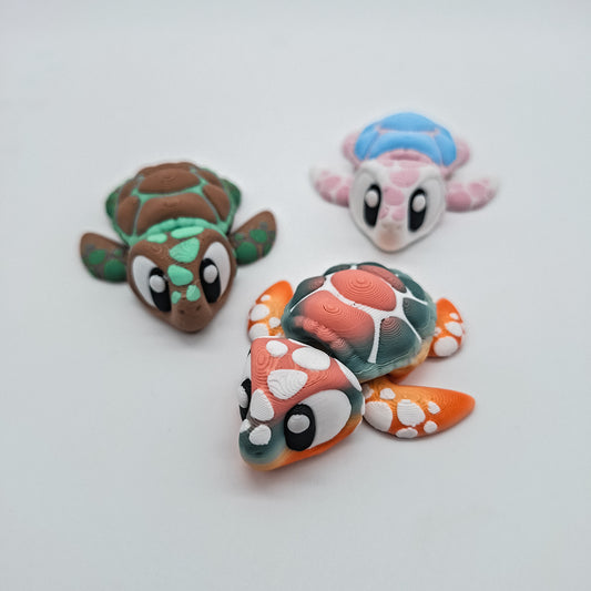 3D-Druck Meeresschildkröte – detailreiche Figur für Sammler & Tierfreunde