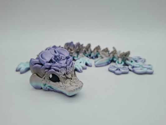 Baby Orchid Drache – Handgefertigte 3D-Figur