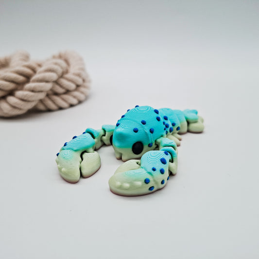 Jiggle Krabbe Flexi - Bunte 3D-Mini-Figuren zum Verschenken und Sammeln