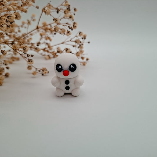 Weihnachts-Jiggle Baby Snowman – 3D-gedruckte Mini-Figuren | Nachhaltige Weihnachtsgeschenke für Kinder & Sammler