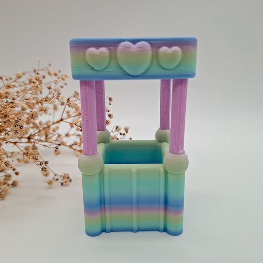 Teddy-Ständer „Heart Booth“ – 3D-gedrucktes Zubehör für Jiggles | Nachhaltig, bunt & perfekt für Weihnachtsgeschenke