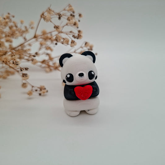Jiggle Panda mit Herz - Dein kleiner Glücksbringer