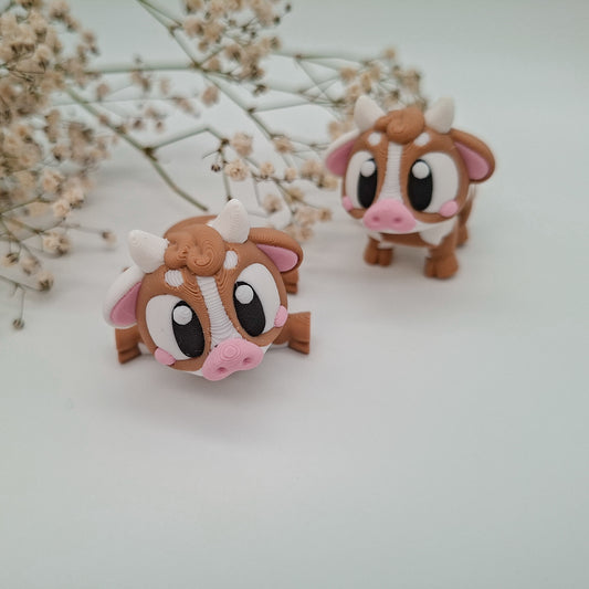 Wobbles Kuh Frieda – Die charmante Weihnachtskuh aus dem 3D-Druck
