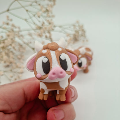 Wobbles Kuh Frieda – Die charmante Weihnachtskuh aus dem 3D-Druck