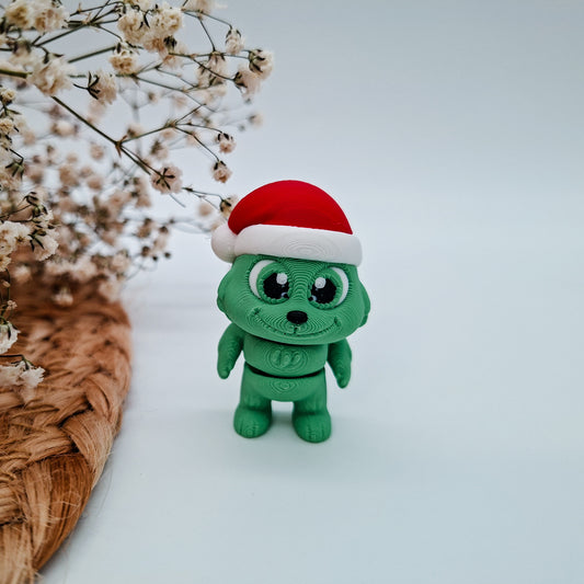 Weihnachts-Jiggle Santa Grinch / 3D-gedruckte Mini-Figuren