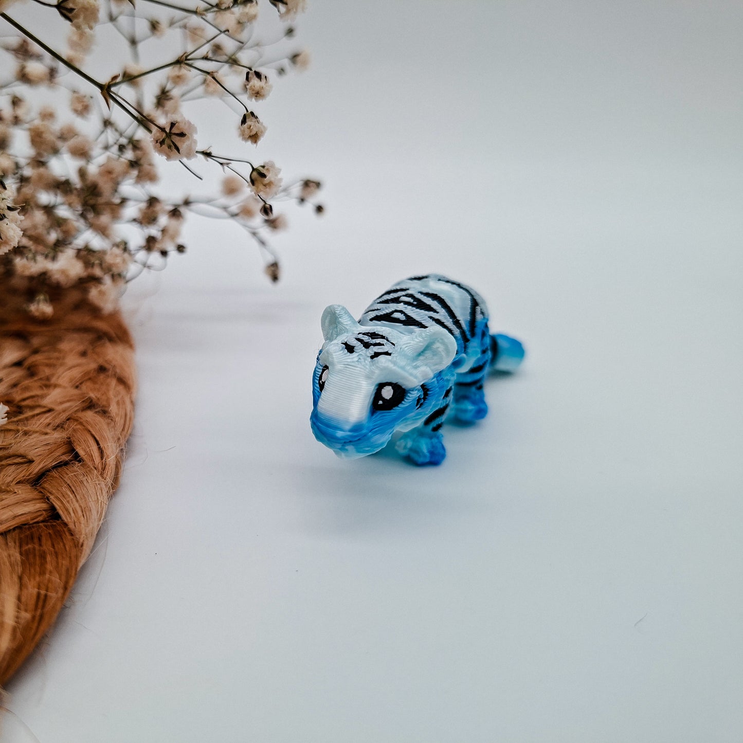 Weihnachts-Jiggle Tiger – 3D-gedruckte Mini-Figuren