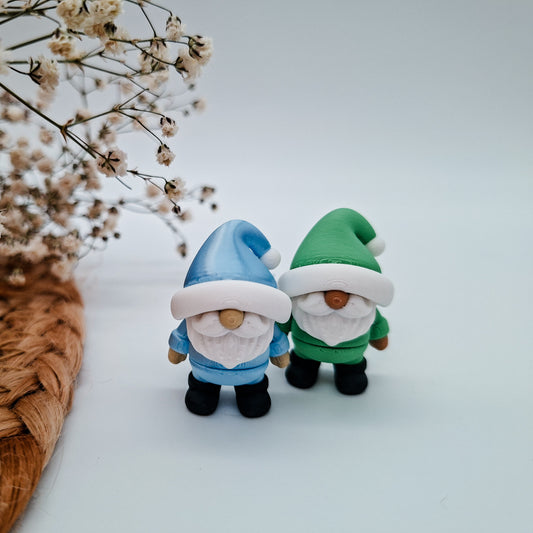Weihnachts-Jiggle Tiny Gnome /3D-gedruckte Mini-Figuren