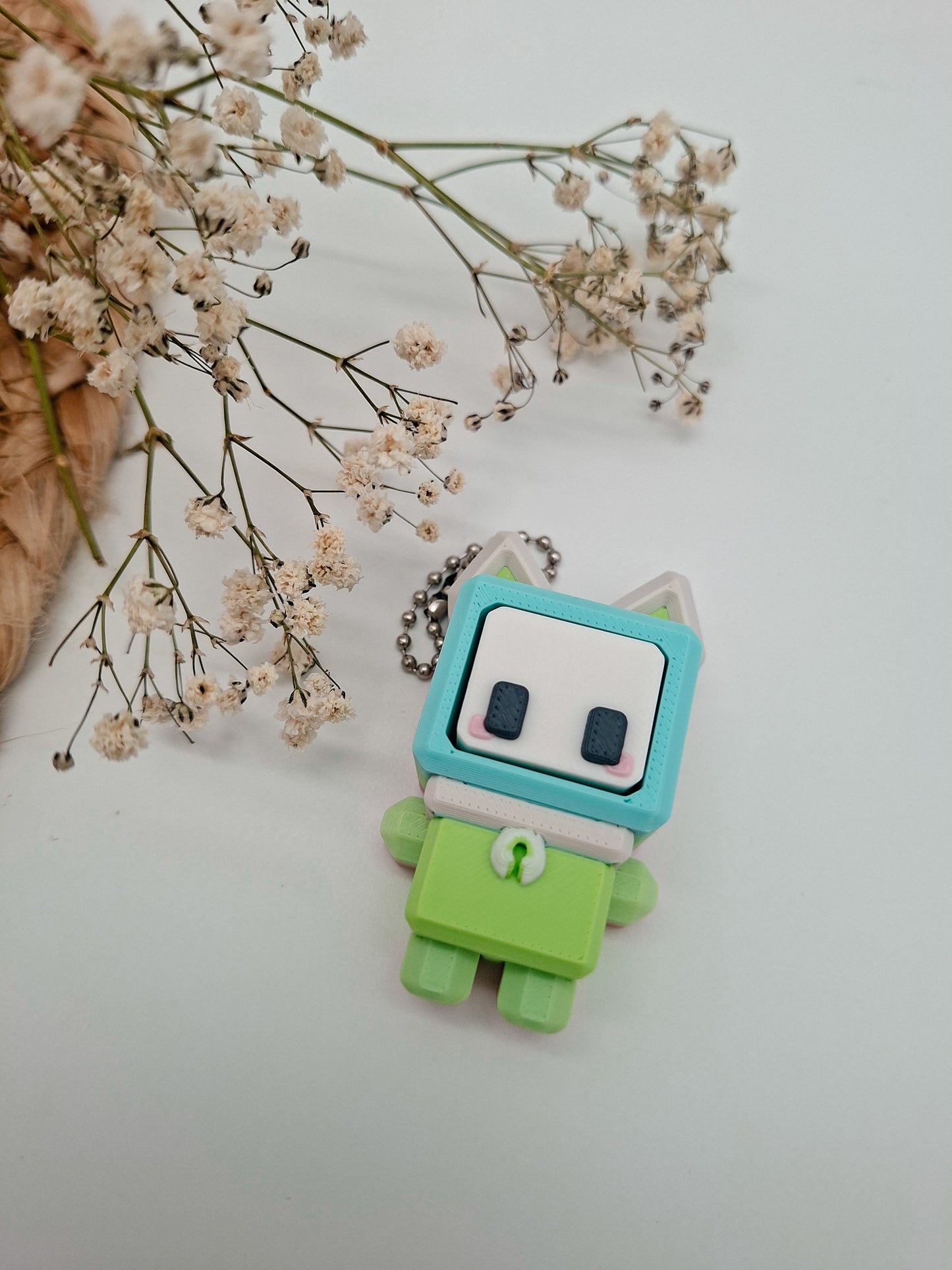 Bit Clicker Kitty | Kawaii Fidget & Schlüsselanhänger