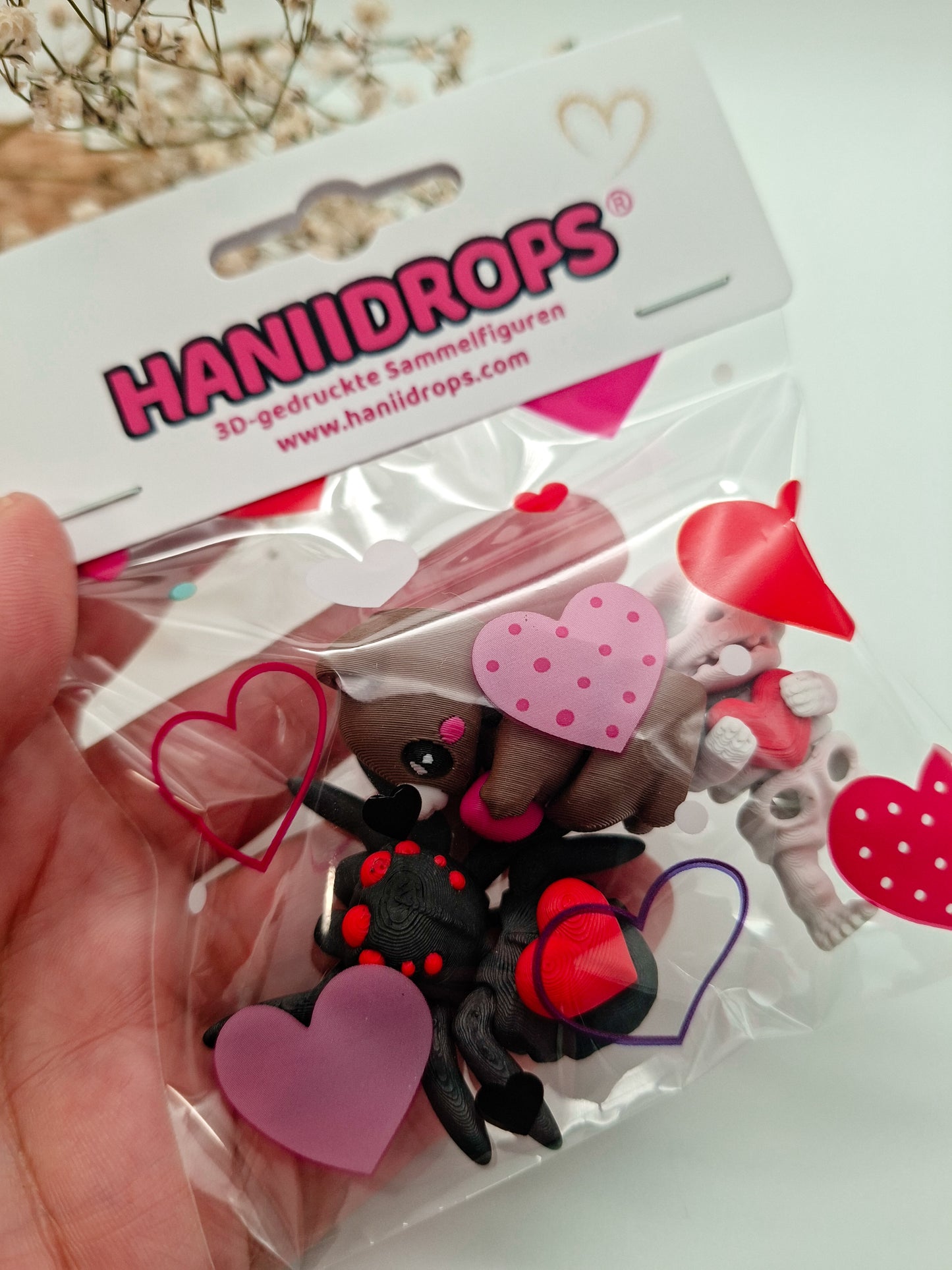 Valentinstags-Bundle – 3 zufällige Haniis mit Herz