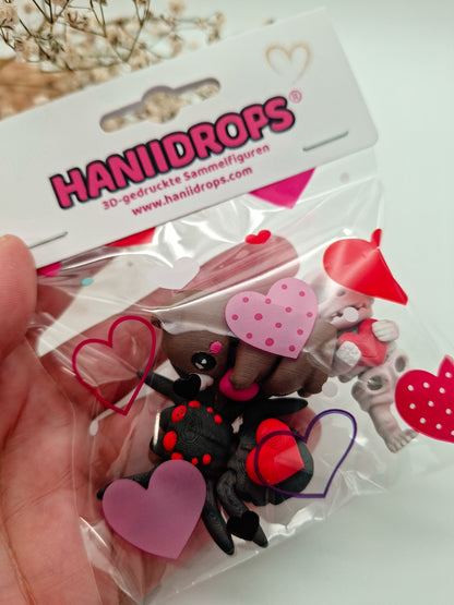 Valentinstags-Bundle – 3 zufällige Haniis mit Herz