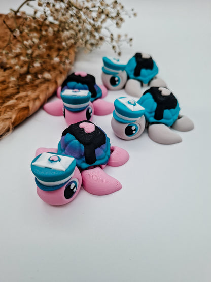 Kawaii Mini Schildkröten – bewegliche 3D-gedruckte Sammelfiguren