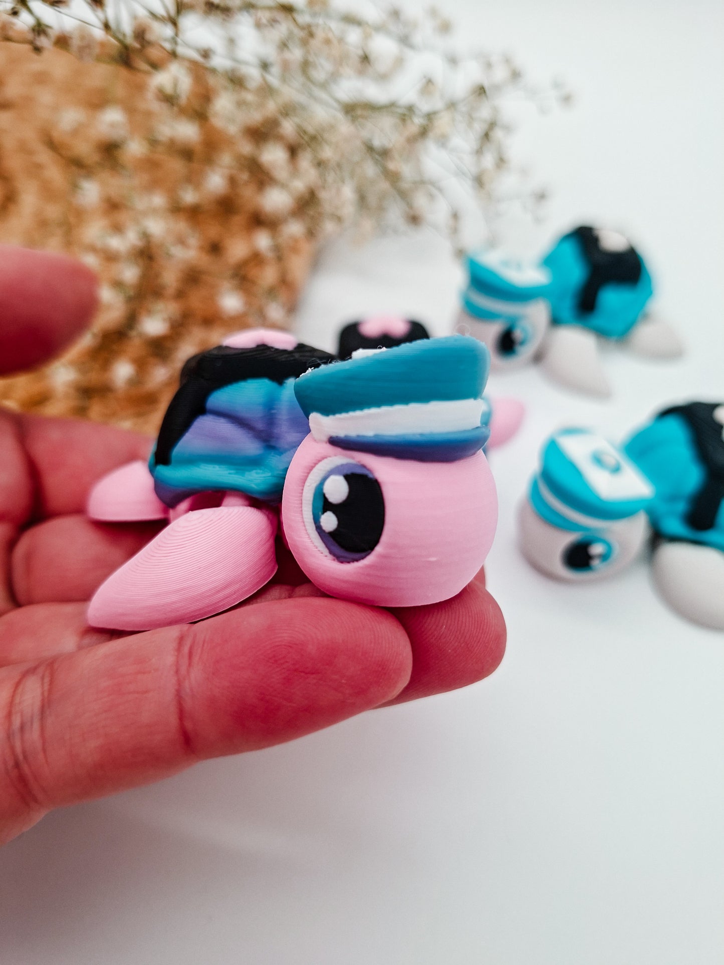 Kawaii Mini Schildkröten – bewegliche 3D-gedruckte Sammelfiguren