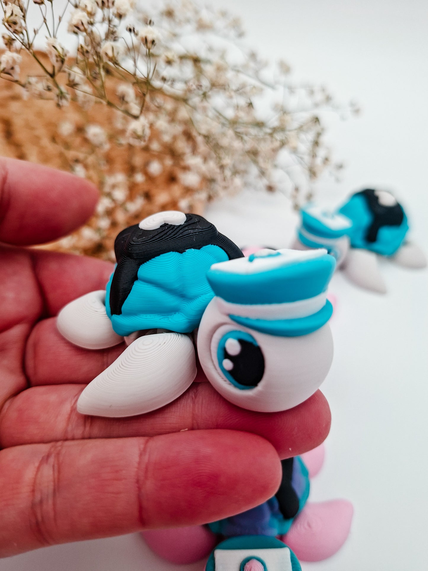 Kawaii Mini Schildkröten – bewegliche 3D-gedruckte Sammelfiguren