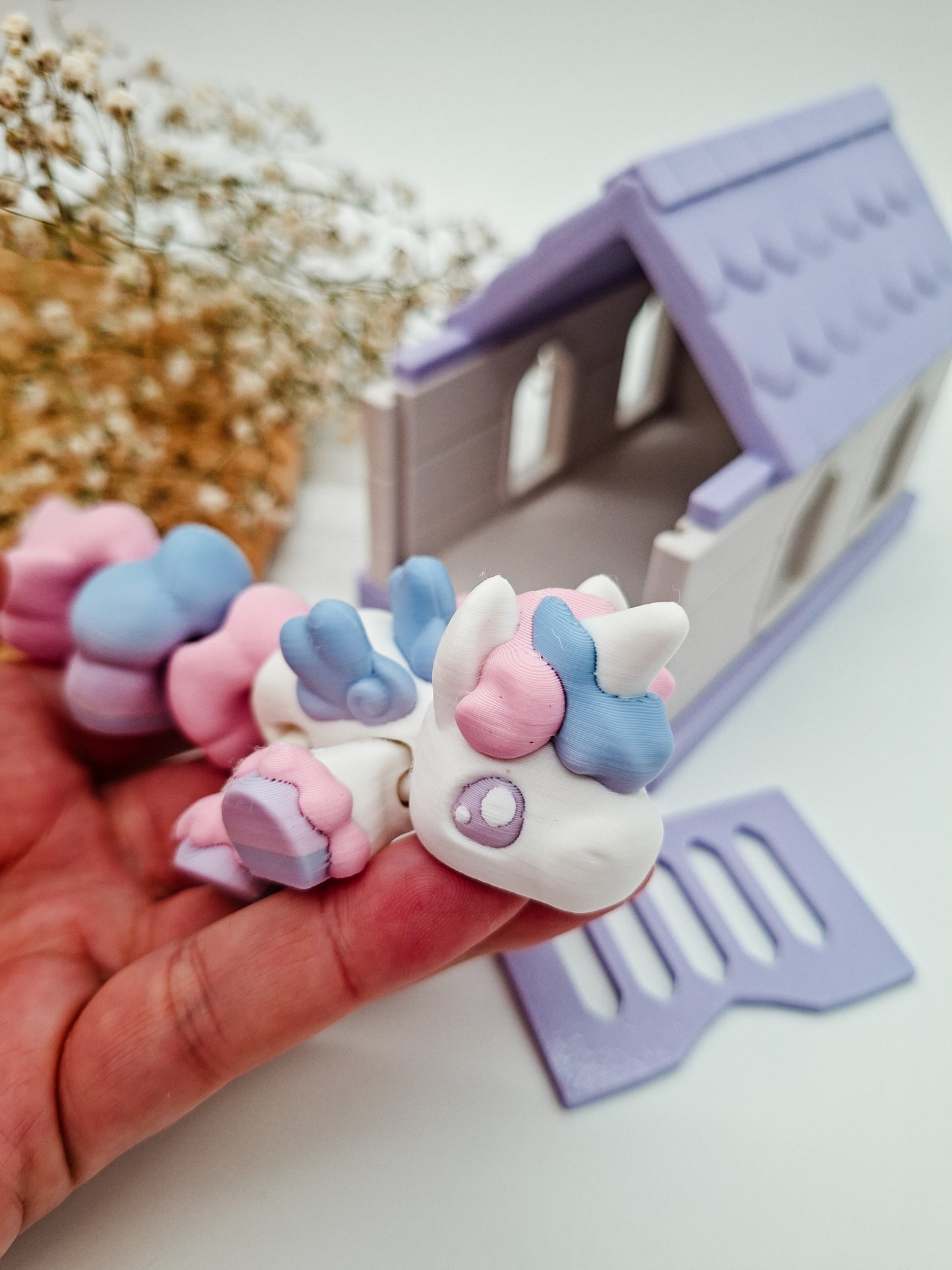 Einhorn-Spieleset mit Stall – Fantasievolles Kawaii Spielzeug zum Sammeln & Spielen