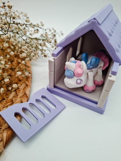 Einhorn-Spieleset mit Stall – Fantasievolles Kawaii Spielzeug zum Sammeln & Spielen