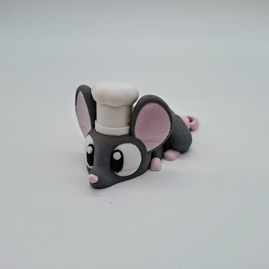 Flexi Chef Maus - 3D-gedruckte, bewegliche Figur