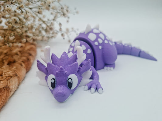 Flexi Drache Hugo - 3D-gedruckte, bewegliche Figur