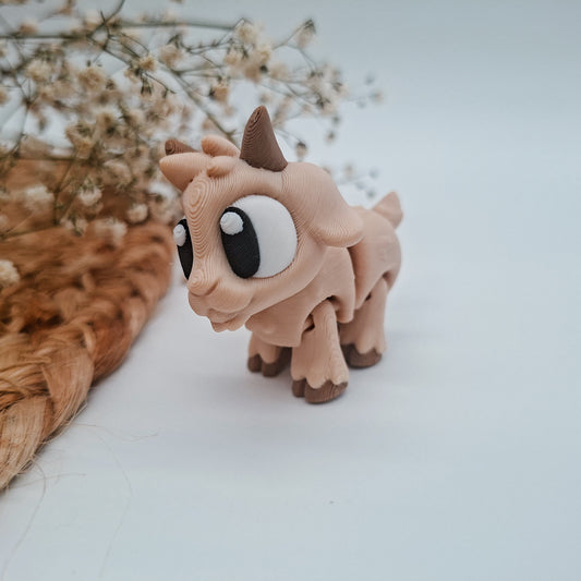 Flexi Ziege Toffi - 3D-gedruckte, bewegliche Figur
