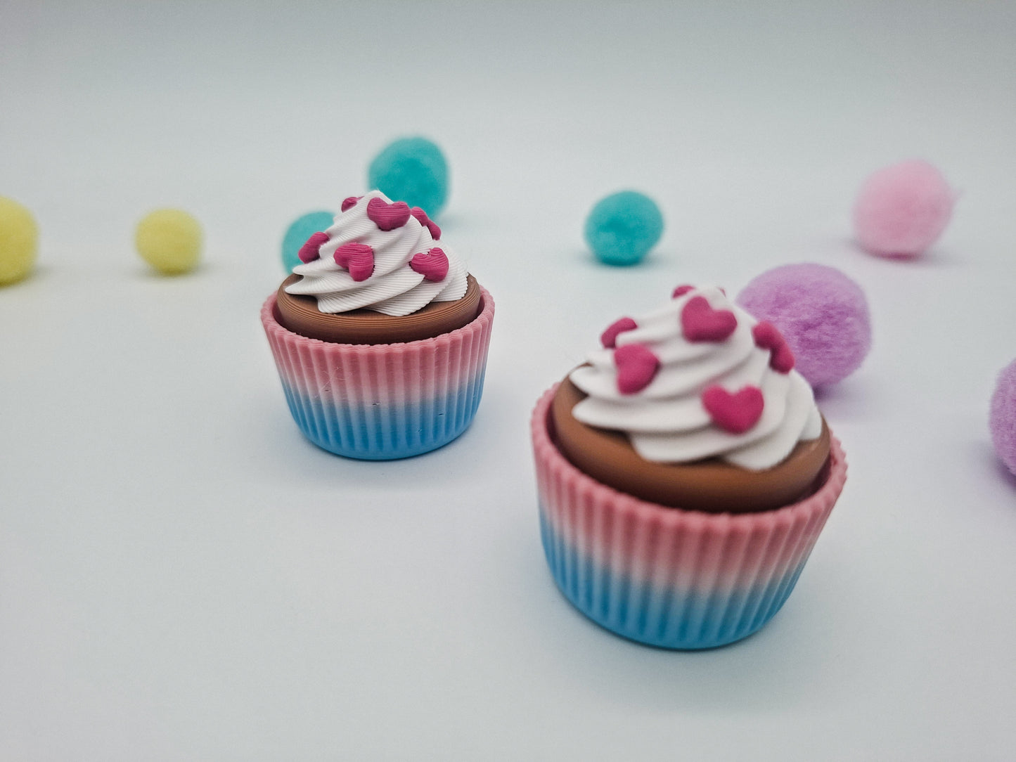 Cupcake mit Herzstreusel